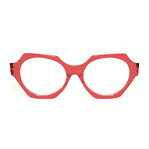 Óculos de Grau Gustavo Eyewear G72 1 Vermelho com hastes Animal Print. Black November
