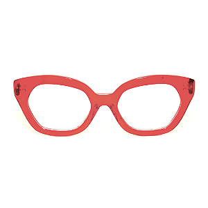 Óculos de Grau Gustavo Eyewear G70 3 Vermelho com hastes Animal Print. Black November.