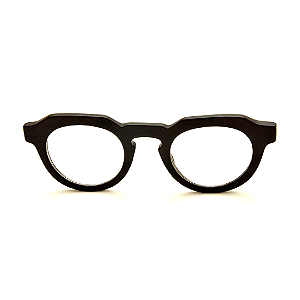 Óculos de Grau Gustavo Eyewear G66 1 Preto. Modelo unisex.