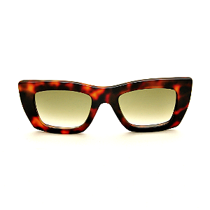 Óculos de Sol Gustavo Eyewear G79 6 Animal Print e lentes marrom degrade. Clássico. Black November.