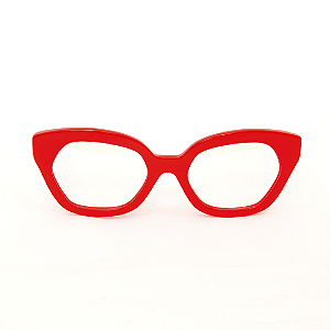 Óculos de Grau Gustavo Eyewear G70 8 Vermelho com hastes marrom. Black November