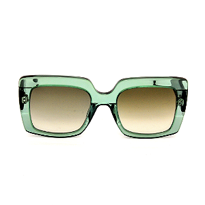Óculos de Sol Gustavo Eyewear G59 3 Verde com hastes pretas e lentes marrom. Black November.