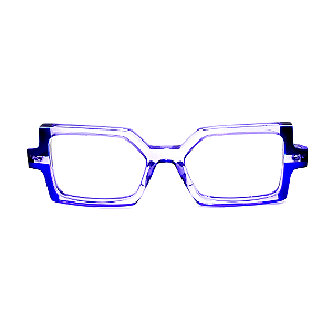 Óculos de Grau Gustavo Eyewear G127 3 Lilás, azul e violeta. Novidades.