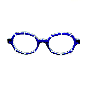 Óculos de Grau Gustavo Eyewear G121 4 Azul. Novidades.