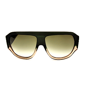 Óculos de Sol Gustavo Eyewear G171 5 Marrom e fumê. Lentes marrom degrade. Novidades