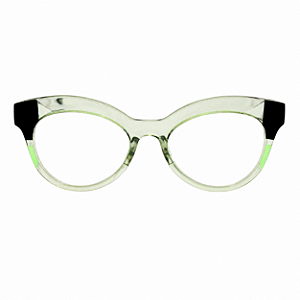 G38 — Verde e Preto | Acetato italiano Mazzucchelli, Cat-eye pronunciado com ponta acentuada, fabricado à mão no Brasil. Novidades