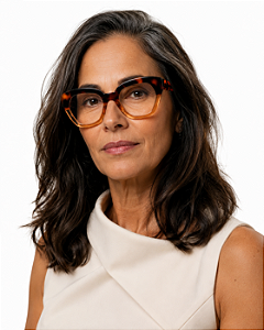 G70 — Animal Print e âmbar | Acetato italiano Mazzucchelli, Cat-eye geométrico, fabricado à mão no Brasil. Novidades
