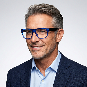 G43 — Azul | Acetato italiano Mazzucchelli e fabricado à mão no Brasil. Masculinos. Novidades