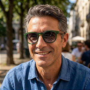 G146 — Verde | Acetato italiano Mazzucchelli e fabricado à mão no Brasil. Masculinos. Novidades