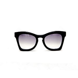 Óculos de sol Gustavo Eyewear G75 4. Cor: Preto. Haste preta. Lentes cinza.