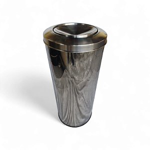 Lixeira inox 50 litros tampa basculante