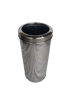 Lixeira inox 25 litros tampa aro