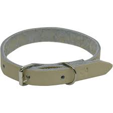 LabCollar Natural Dog | Coleira Premium em Couro Legítimo com Plaquinha de Identificação para Cachorro