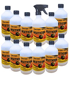 Kit Univer-se7 Mult-Inseticida 500ml Mata Percevejo de Cama Pague 10 Leve 12 sem Borrifador