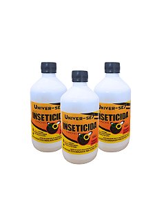 Kit 3 Inseticidas Univer-se7 Mata Baratas Francesinhas 500 ml sem borrifador