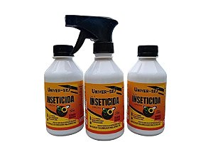 Kit 3 Inseticida Univer-se7 250ml com Borrifador
