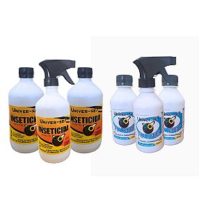 3 Univer-se7 Mult-Inseticda + 3 Univer-se7 Pet Spray AntePulgas