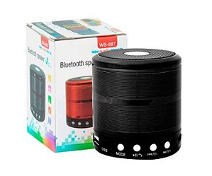 Caixa de som Bluetooth Portátil Mini Speaker WS-887