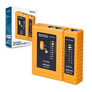 Testador De Cabo De Rede Rj45 Rj11 Exbom