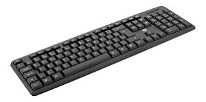 Teclado Preto USB ABNT2 Bright