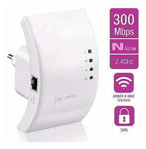 Repetidor De Sinal Wifi 300mbps Wireless Internet Expansor