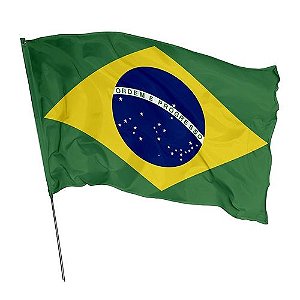 Bandeira do Brasil 1,40mt x 90cm (Sem haste)