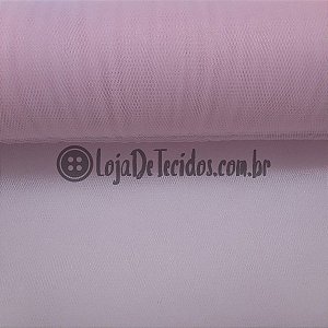 Tule Liso Rosa 2,40mt de Largura