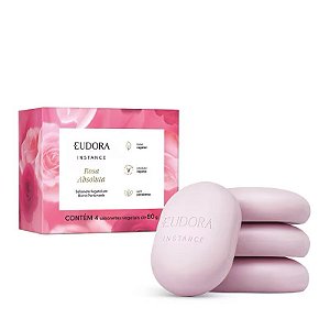 Sabonete Vegetal em Barra Instance Rosa Absoluta 80g 4 unidades
