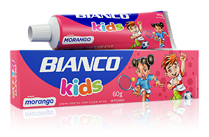 Creme Dental Bianco Kids Morango 60g