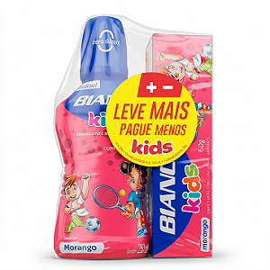 Bianco Kids - Creme Dental + Enxaguante Morango