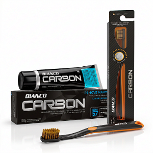 Combo Remoção de Manchas - Creme Dental e Escova Carbon