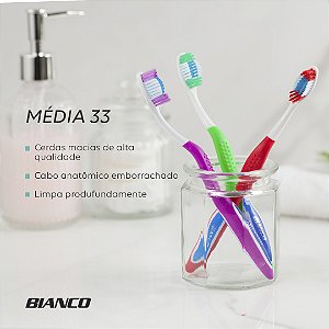 Escova De Dente Bianco Média 33