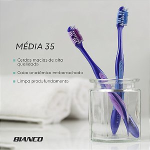 Escova De Dente Bianco Média 35