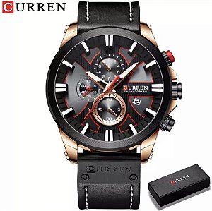 Relógio Curren 8346 Masculino Preto