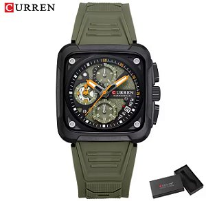 Relógio Curren 8461 Verde Militar