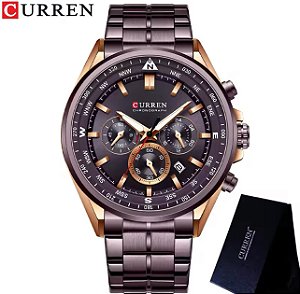 Relógio Curren 8399 Marrom