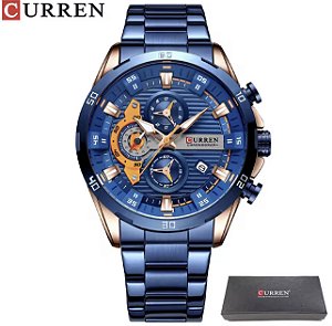 Relógio Curren 8402 Azul