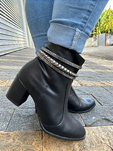 Bota Salto Luxury Preta