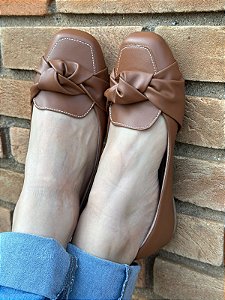 Mocassim Comfort Nó Caramelo