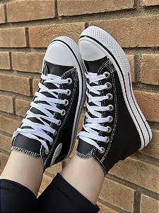 Tênis Star Premium CANO ALTO Preto Napa