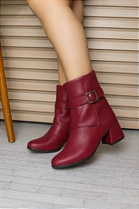 Bota Capa Salto Bloco Livia Marsala