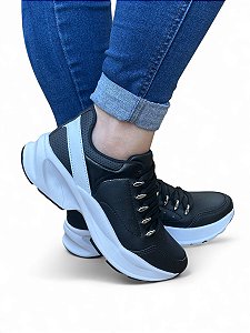 Tênis Plataforma Chunky Preto