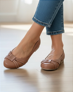 Sapatilha Redonda Siena Caramelo