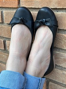 Sapatilha Redonda Lacinho Preta