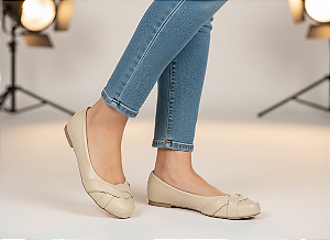 Sapatilha Redonda Arizona Amêndoa