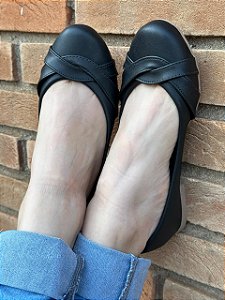 Sapatilha Comfort Redonda Arizona Preta