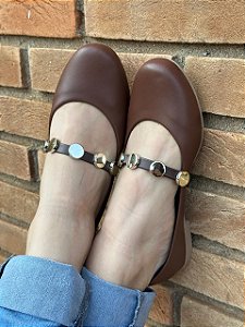 Sapatilha Comfort Redonda Turquia Café