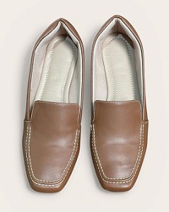 Mocassim Comfort Bordado Caramelo