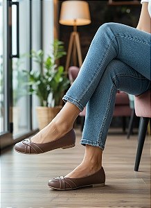 Sapatilha Comfort Redonda Arizona Café