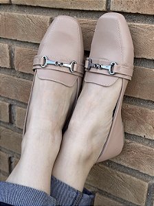 Mocassim Comfort Júpter Fivela Nude